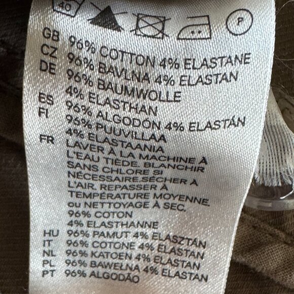 H&M Divided tan double breasted military short trench coat size small - Picture 8 of 10